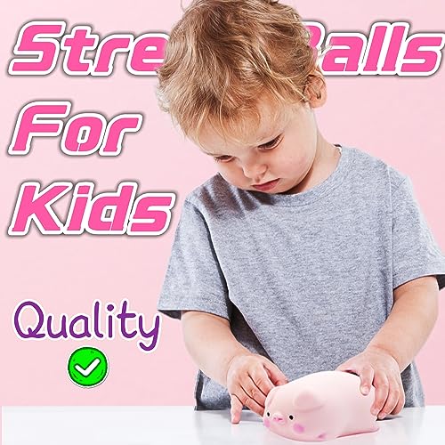 ZTATU Squishy Pig Stress Balls for Kids Splash Piggy Squishy Ball Fidget Toys (1PCS) Animal Stress Toys Squeeze Dough Ball Stress Relief Toy Autism Sensory Toys for Autistic Children Party Favors - Image 5