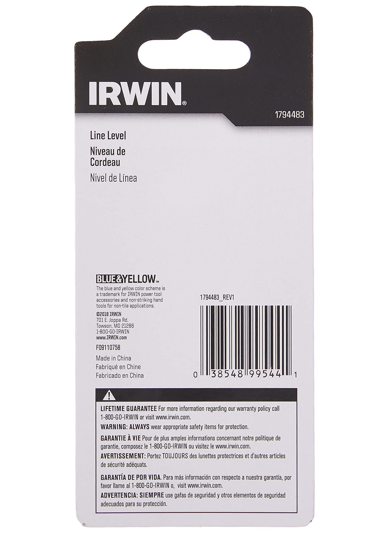 IRWIN IRWIN Tools Line Level, ABS (1794483), Blue  - Image 5