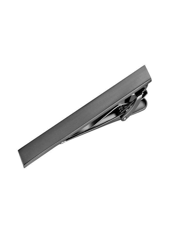 Yoursfs Grey Brushed Tie Clips for Men Skinny Matte Tie Clip Simple Business Grey Brushed Tie Bar For Father Husband Bridegroomy - Image 1