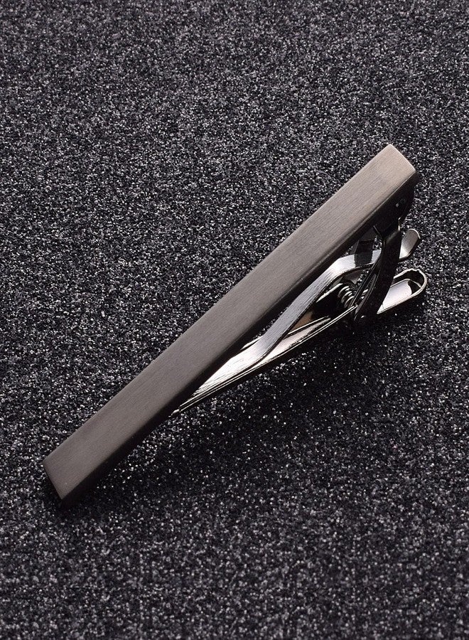Yoursfs Grey Brushed Tie Clips for Men Skinny Matte Tie Clip Simple Business Grey Brushed Tie Bar For Father Husband Bridegroomy - Image 5