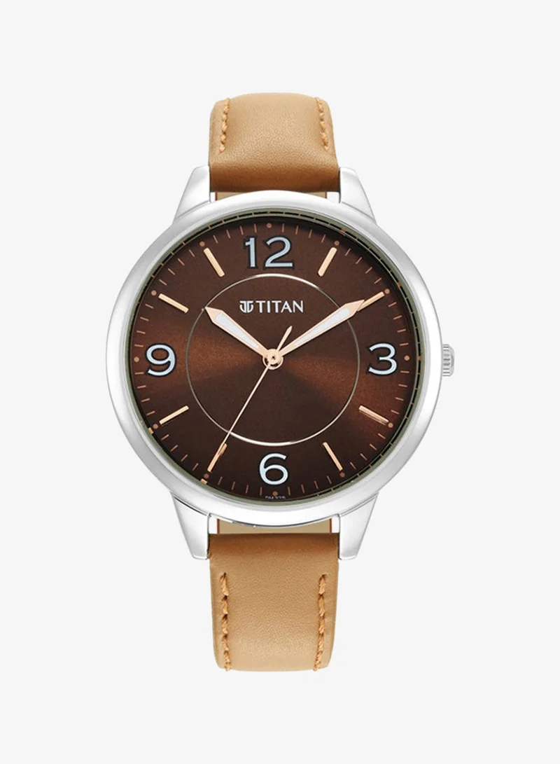 TITAN Leather Analog Wrist Watch 2617SL03