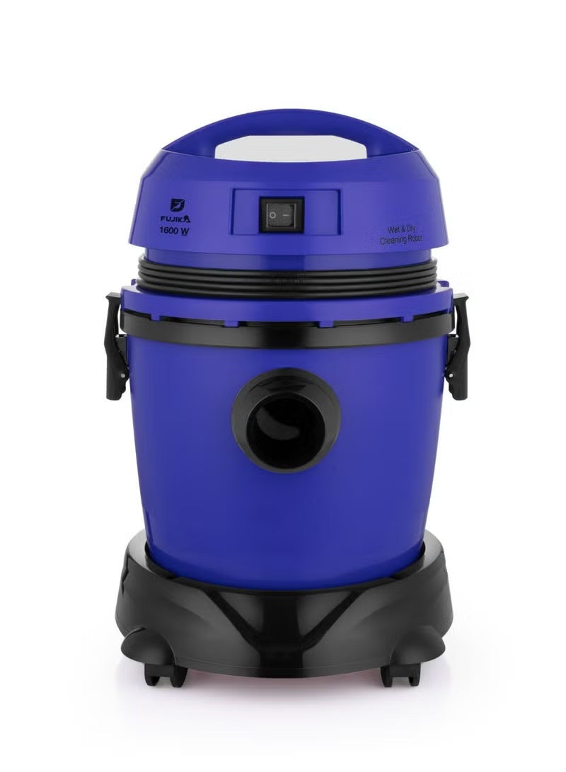 FUJIKA 20 Liter Wet & Dry Vacuum Cleaner - 1600 Watts - Turkish - Blue - FJK-190 - Image 2