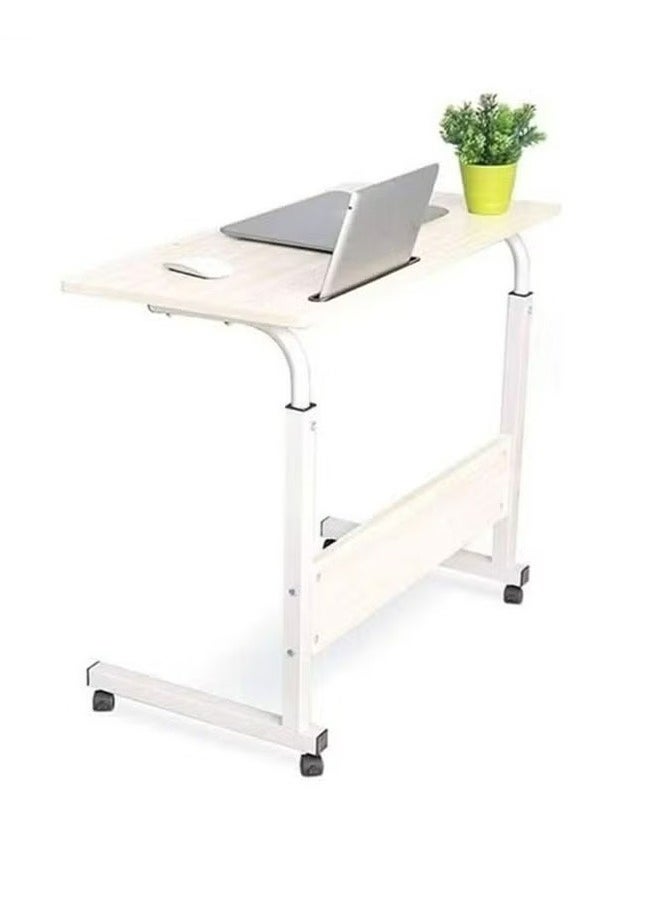 RollsTimi  Movable Lifting Computer Desk Bedside Table Desktop Home Simple Desk 60x90x40cm  - Image 1