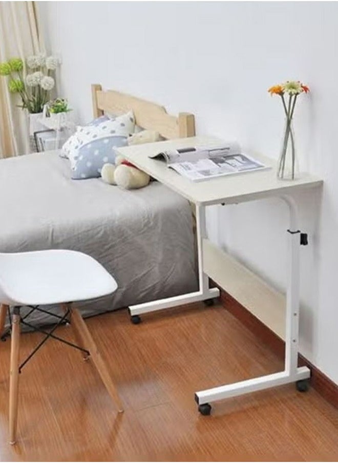 RollsTimi  Movable Lifting Computer Desk Bedside Table Desktop Home Simple Desk 60x90x40cm  - Image 2