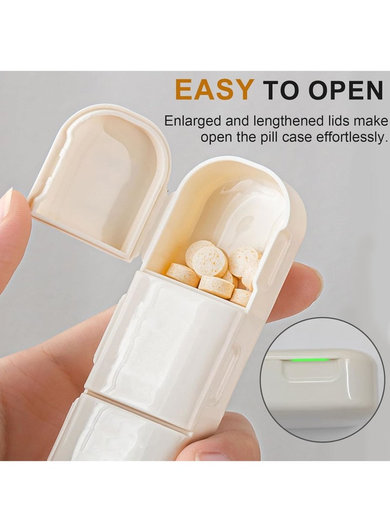 SYOSI Weekly Pill Organizer 3 Time a Day, Portable Travel Pill Case/Jewelry Box, Large Medication Holder Container, Daily Pillbox Dispenser for Vitamin Medicine Supplement - Image 2