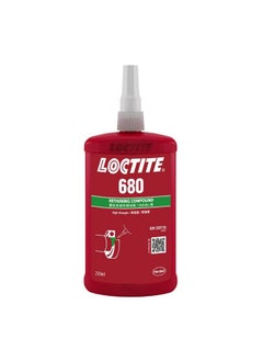 LOCTITE® 680-250ml|high strength| cylindrical fitting | low viscosity |prevents loosening and leakage from shock and vibration| cures on all metals| tolerates slightly oiled/contaminated surfaces