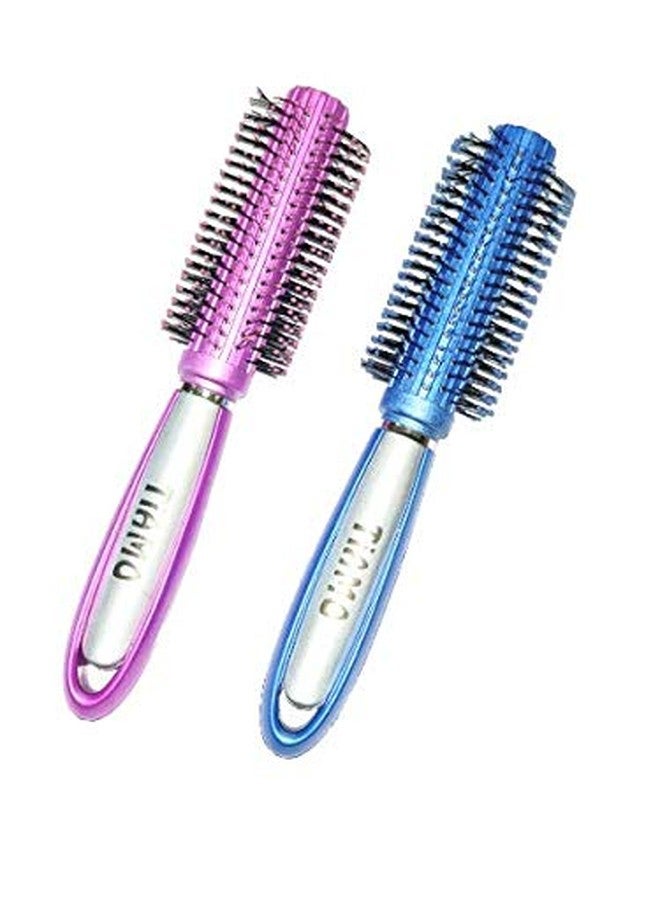 Tiamo PLASTIC ROUND HAIRBRUSH SET OF 2 FOR DAILY USE - Image 2