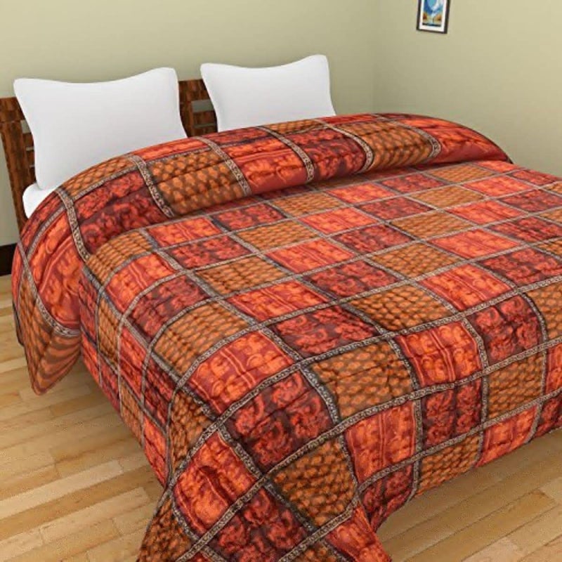 SAMRADHI Traditional Famous Jaipuri Beautiful Floral Print in Multi Colour Jaipuri Rajai/Razai/Quilt Single/Single Bed Quilt/Comforter/AC Quilt/AC Comforter - Image 1