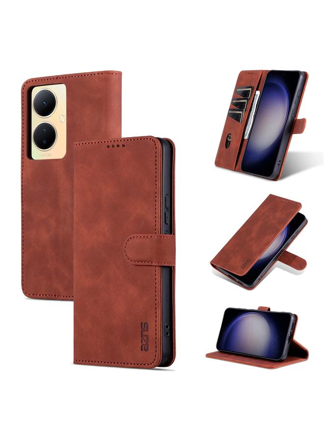 The Bros Case For vivo Y78+/Y78 5G Global/V29 Lite Skin Feel Calf Texture Flip Leather Phone Case