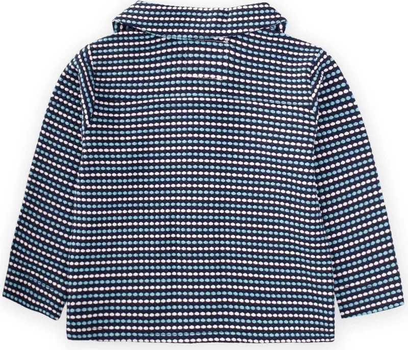 Cigit Jacquard Seasonal Cardigan 1-6 Years Old Navy Blue