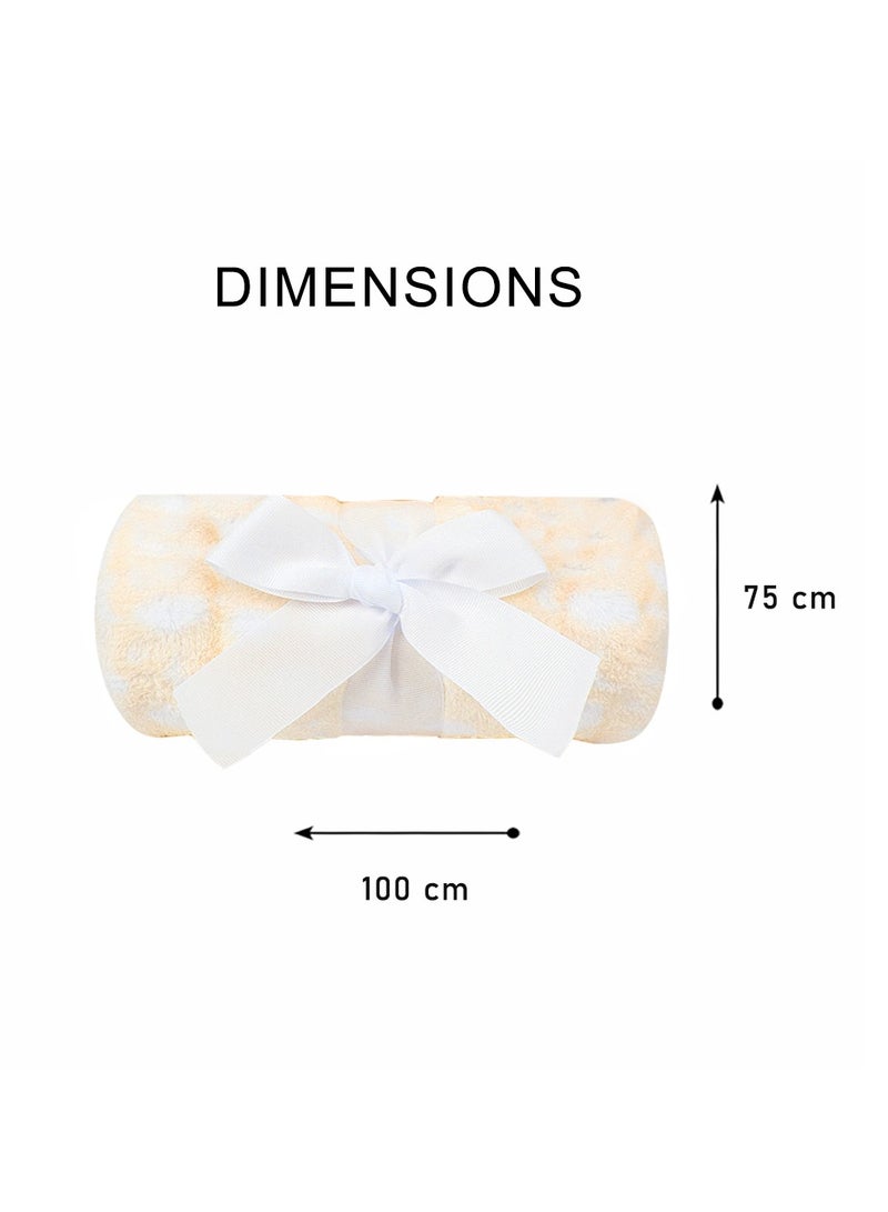 Factory Price Cuddly Toy and Blanket Gift Set For Newborn 100 X 75 cm - White Elephant - Image 5