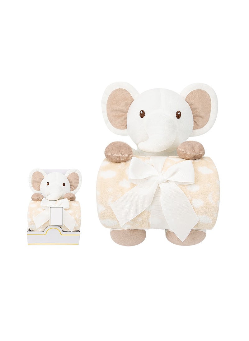 Cuddly Toy and Blanket Gift Set For Newborn 100 X 75 cm - White Elephant - pzsku/Z34A1459B5268D492A378Z/45/_/1740404138/b8717e56-f587-4322-9ea5-83b3d83e5900