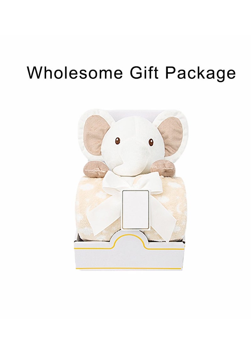 Cuddly Toy and Blanket Gift Set For Newborn 100 X 75 cm - White Elephant - pzsku/Z34A1459B5268D492A378Z/45/_/1740404139/dbdf0fa6-c9f8-44ae-80db-63ee00002add