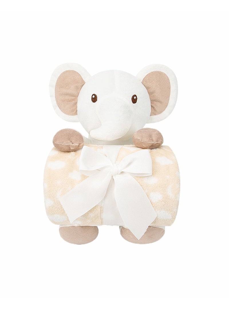 Cuddly Toy and Blanket Gift Set For Newborn 100 X 75 cm - White Elephant - pzsku/Z34A1459B5268D492A378Z/45/_/1740404142/03ce8953-c634-4caf-854d-82e3eb36f634