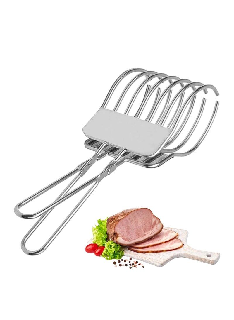 CMGTYYD. دليل تقطيع اللحوم, الصلب الخبز المشبك الشواء اللبنات, المحمولة الشواء اللبنات اللحوم الحرير, الفولاذ المقاوم للصدأ اللحوم شريحة الخبز المشبك, متعددة الوظائف لحوم البقر الشواء القطع - Image 1