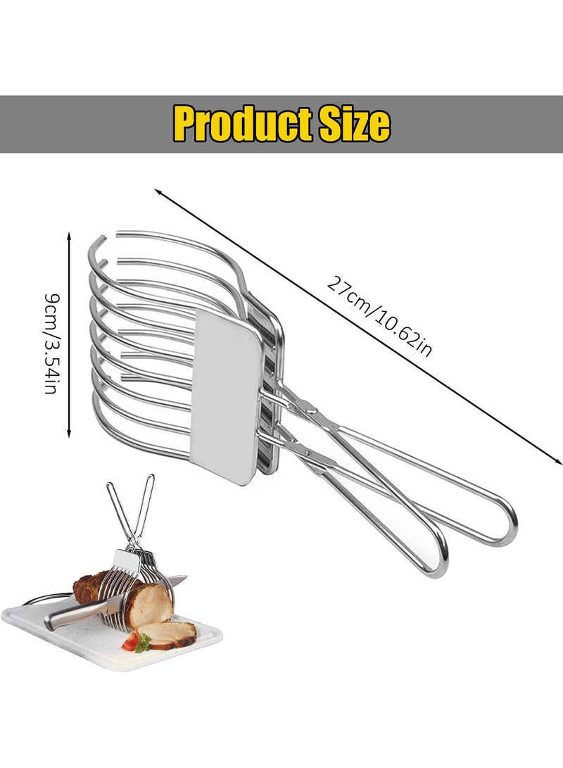 CMGTYYD. دليل تقطيع اللحوم, الصلب الخبز المشبك الشواء اللبنات, المحمولة الشواء اللبنات اللحوم الحرير, الفولاذ المقاوم للصدأ اللحوم شريحة الخبز المشبك, متعددة الوظائف لحوم البقر الشواء القطع - Image 2