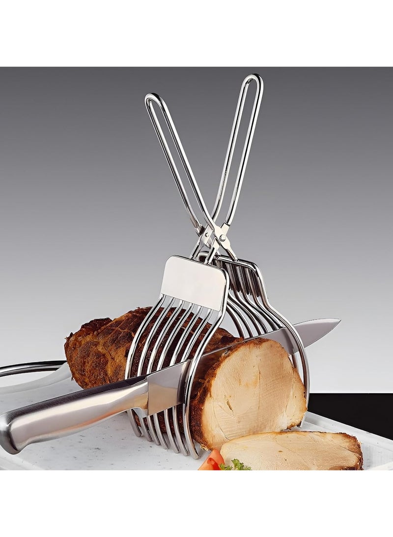 CMGTYYD. دليل تقطيع اللحوم, الصلب الخبز المشبك الشواء اللبنات, المحمولة الشواء اللبنات اللحوم الحرير, الفولاذ المقاوم للصدأ اللحوم شريحة الخبز المشبك, متعددة الوظائف لحوم البقر الشواء القطع - Image 3