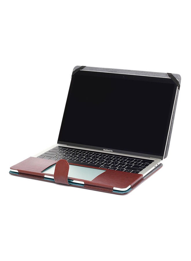 NIBEMINENT Protective Case Cover For MacBook Pro 13-Inch A1706/A1708 Brown - Image 3