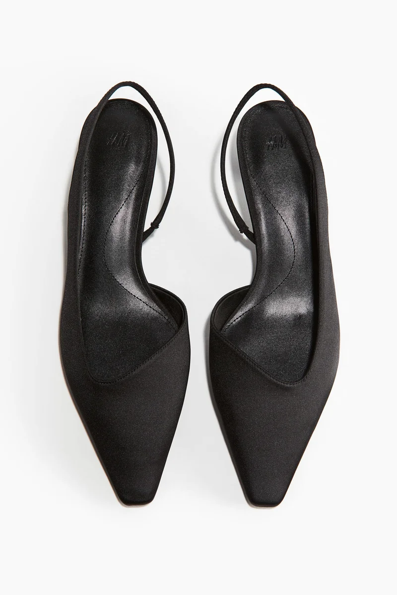 H&M Satin slingbacks