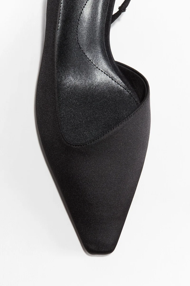 H&M Satin slingbacks