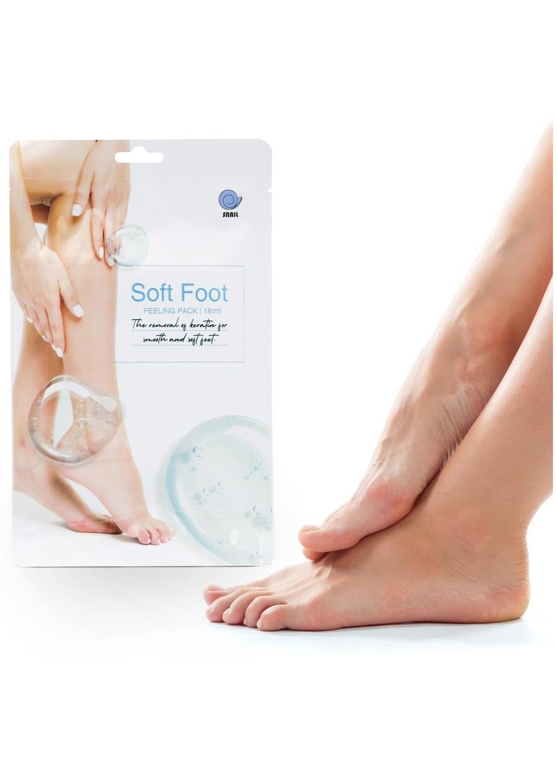 سنايل مقشر ومنعم الاقدام الكوري مكون من 5 قطع  18*5 مل - Image 3