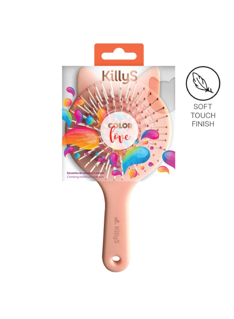 KillyS Hairbrush With Cat Ears, Super Soft Touch - Image 1