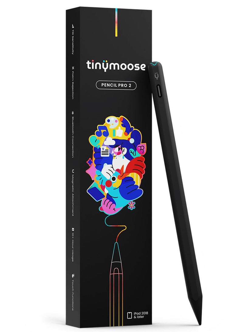 TinyMoose iPad Keyboard & Stylus Bundle — SpacePad Magic Keyboard for iPad Air 13 (2024–2025) / iPad Pro 12.9 (2018–2022) with Arabic/English Backlit Keys & 3-Way Multi-Touch Trackpad + Pencil Pro 2 iPad Pen for All iPad Models 2018–2026 - Image 3