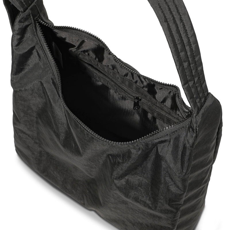 FASTFAIRY Large Nylon Shoulder Bag with Adjustable Quilted Strap â€“ Fits 13" Laptop, Interior Zip Pocket - Image 4