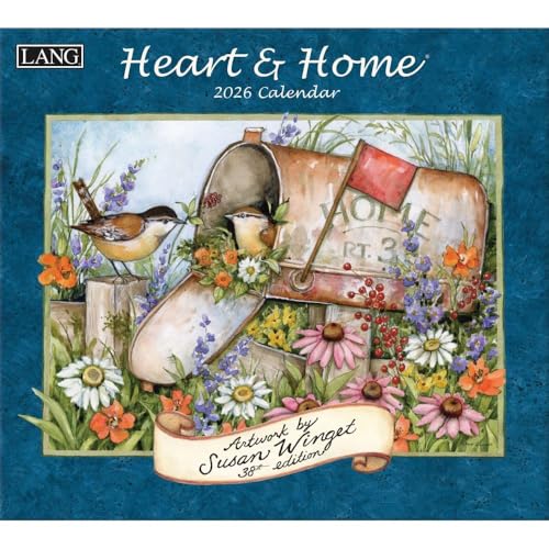 Lang Companies, Heart and Home 2026 Wall Calendar by Susan Winget, 13.4'' X 12'', 12-Month Calendar with Stapled Binding - Image 1
