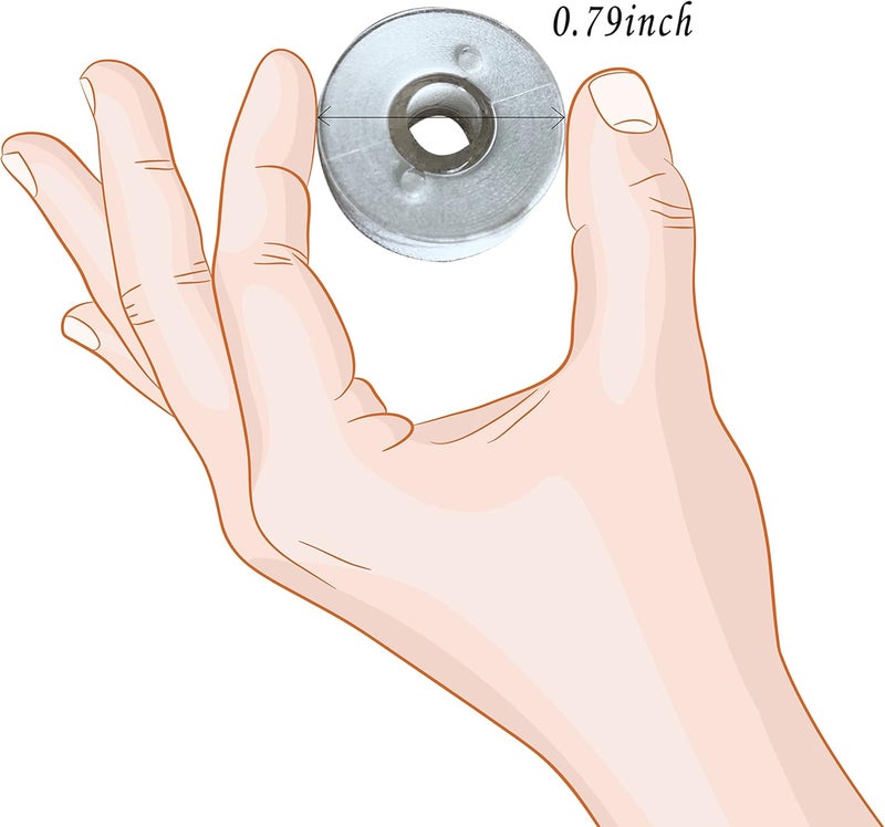 HimaPro 144 Prewound Bobbins for Embroidery Machines Size L (SA155) Good for Brother, Babylock, Janome, Bernina, Husqvarna, Pfaff Embroidery Machines Etc (Plastic Sided Black & White) - 50 Weight - Image 4