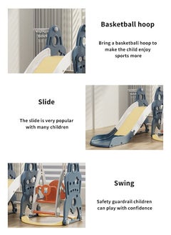 XIANGYU 3 In 1 Home Toddler Indoor Kid Swing And Slide Set For Kids Playground  - Image 2