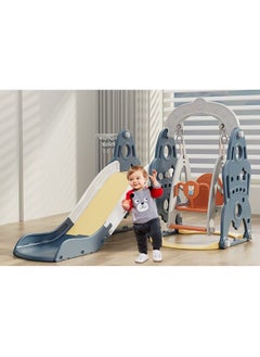 XIANGYU 3 In 1 Home Toddler Indoor Kid Swing And Slide Set For Kids Playground  - Image 3