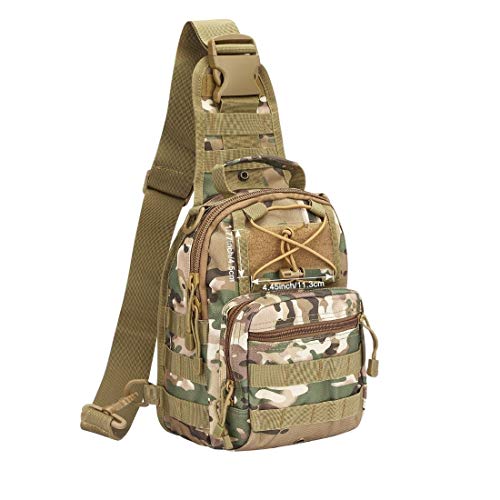 DEVZA Shoulder Tactical Military Bag Pouch | 7.87 x 5.51 x 9.87 inches | Cp - Image 1