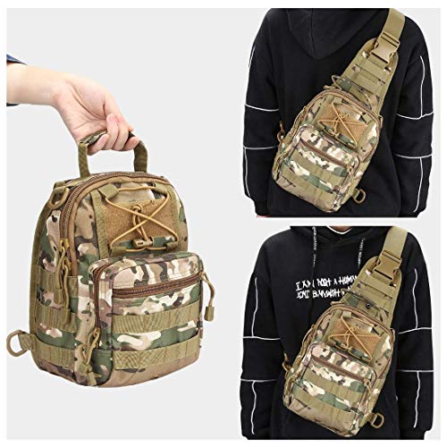 DEVZA Shoulder Tactical Military Bag Pouch | 7.87 x 5.51 x 9.87 inches | Cp - Image 4