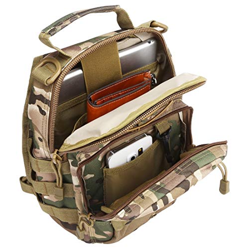 DEVZA Shoulder Tactical Military Bag Pouch | 7.87 x 5.51 x 9.87 inches | Cp - Image 3