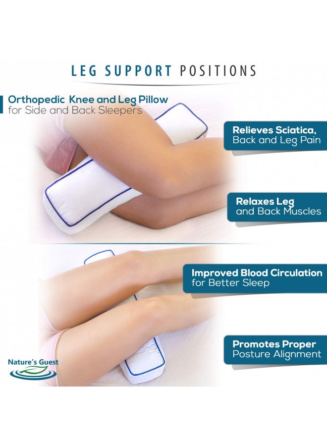 Nature's Guest Adjustable Cervical Neck Roll Bolster Pillow, Better Than Memory Foam Pillow, Neck Pillow for Sleeping, Cervical Cylinder Pillow for Spine Back, Neck Pain, Travel Pillow Leg Bed Pillow - Image 4