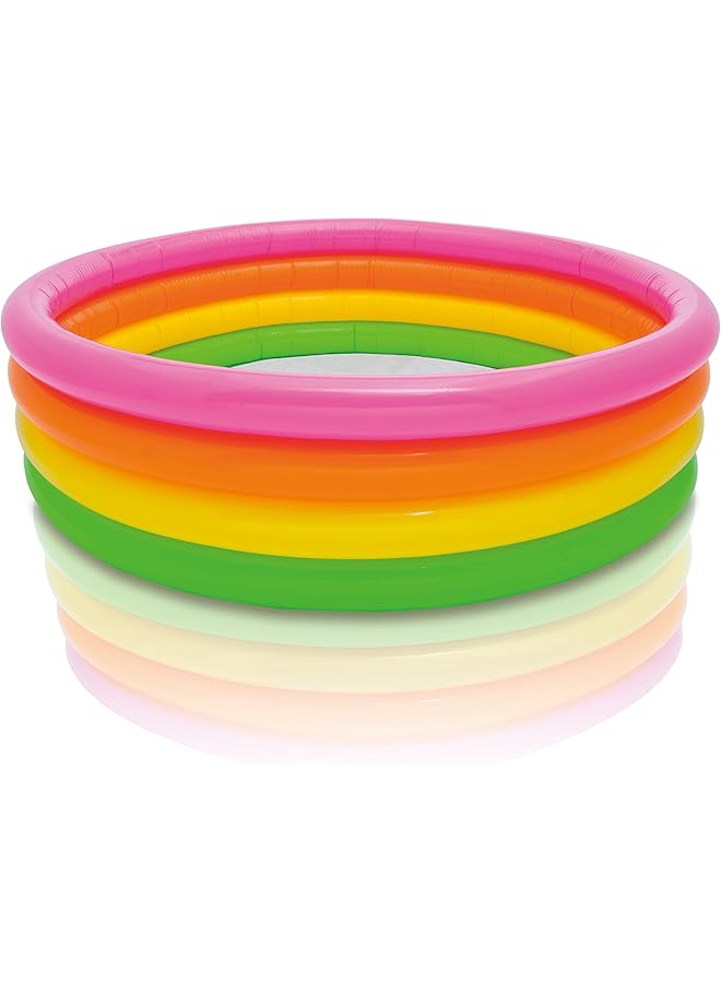 INTEX Swimming Pool Inflatable 4 Hoops Sunset 168 X 46 Cm - Image 1