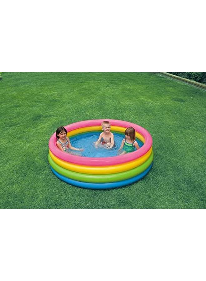 INTEX Swimming Pool Inflatable 4 Hoops Sunset 168 X 46 Cm - Image 4