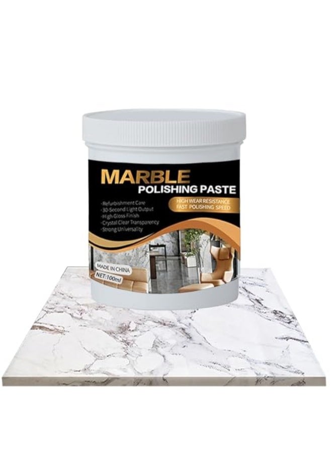 فوز اليوم معجون تلميع الرخام وتلميع الجرانيت - 100 مل مطهر بلاط الدش والحجر الرخامي - تنظيف عميق، تلميع، مزيل البقع للأرضيات، البورسلين، الدش، السيراميك، المنزل، الزجاج، الكوارتز، خزانة الحمام - Image 1