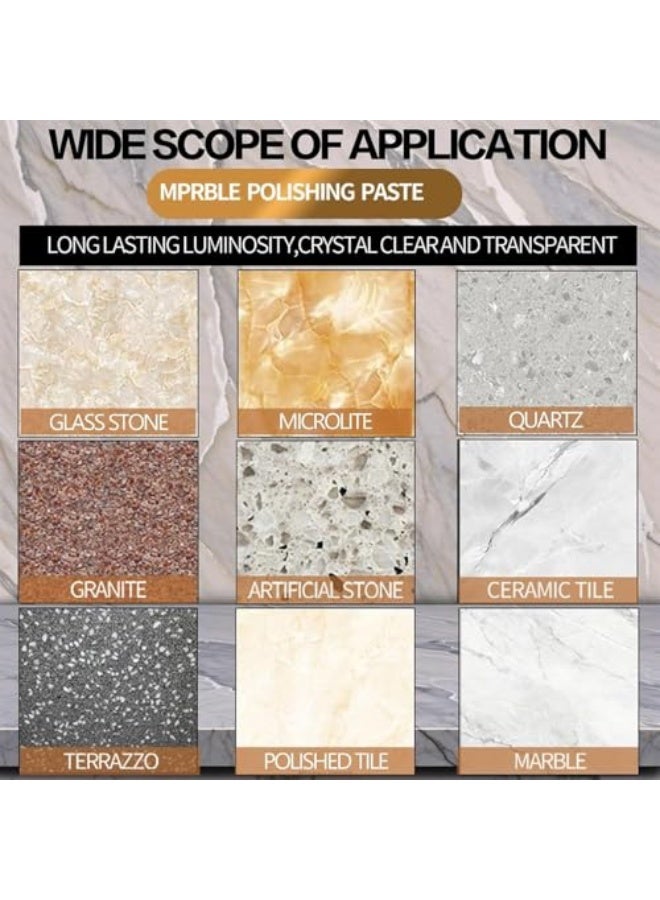 فوز اليوم معجون تلميع الرخام وتلميع الجرانيت - 100 مل مطهر بلاط الدش والحجر الرخامي - تنظيف عميق، تلميع، مزيل البقع للأرضيات، البورسلين، الدش، السيراميك، المنزل، الزجاج، الكوارتز، خزانة الحمام - Image 5
