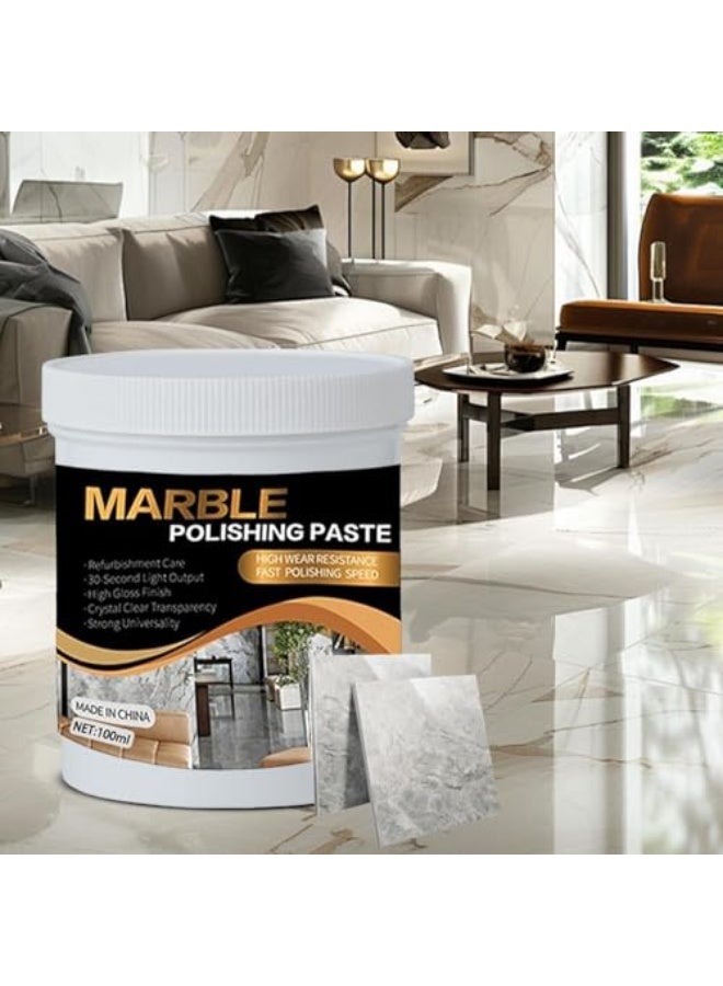 فوز اليوم معجون تلميع الرخام وتلميع الجرانيت - 100 مل مطهر بلاط الدش والحجر الرخامي - تنظيف عميق، تلميع، مزيل البقع للأرضيات، البورسلين، الدش، السيراميك، المنزل، الزجاج، الكوارتز، خزانة الحمام - Image 2