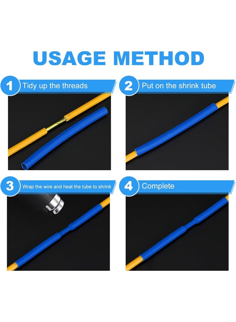 164 Pcs Heat Shrink Tubing Assortment (2:1) – Multi-Color Waterproof Wire Insulation Tubes for Electrical Repair, Cable Wrapping, Solder Protection and DIY Use – UL Approved, 8 Sizes - Image 3