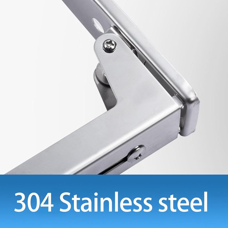 Space-Saving Wall Mount Microwave Oven Bracket Heavy Load Adjustable Rack for Small Homes & Apartments, Steel Adjustable Oven Rack Bracket - Image 3