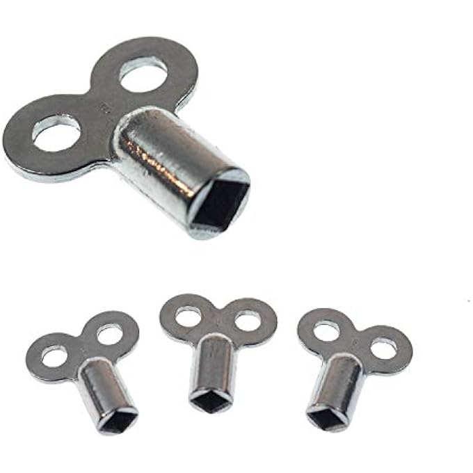 HEATER BLEED KEY | PACK OF 4 | SUITABLE FOR ALL RADIATORS | NO BREAKING | EASY BLEEDING | GALVANISED | WORKMANSHIP | BLEED KEY - Image 1