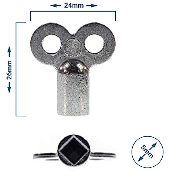 HEATER BLEED KEY | PACK OF 4 | SUITABLE FOR ALL RADIATORS | NO BREAKING | EASY BLEEDING | GALVANISED | WORKMANSHIP | BLEED KEY - Image 2