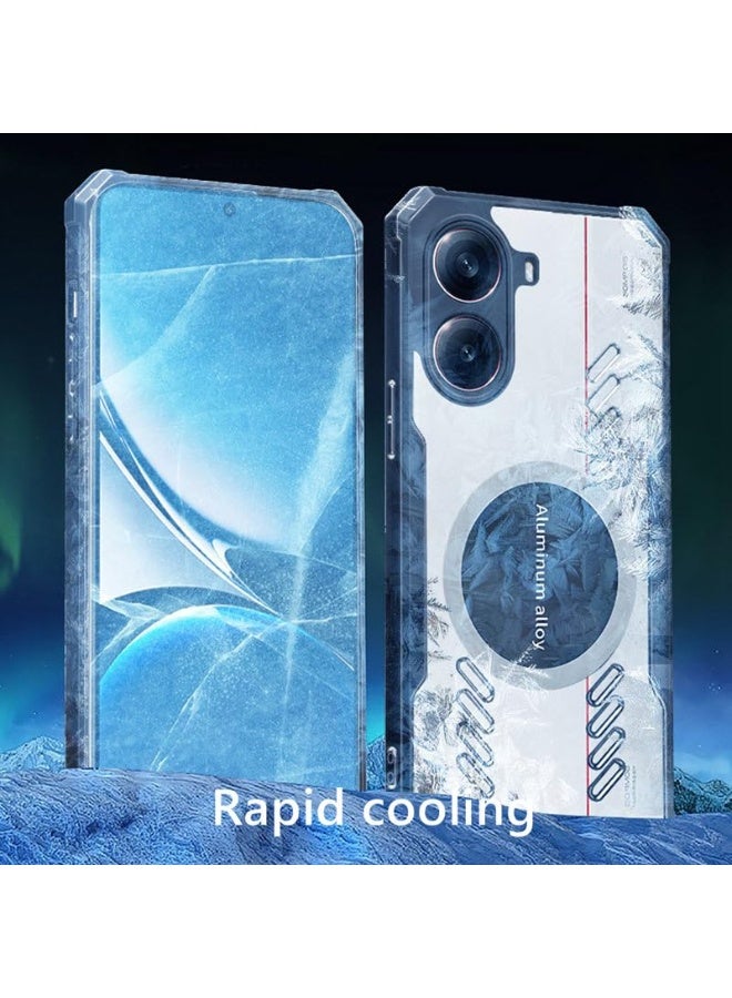 عام غطاء شاومي بوكو X7 برو 5G، حماية عدسة الكاميرا، غطاء هاتف مصقول لتبديد الحرارة، تدابير مضادة للسقوط مع حماية شاملة، يساعد على التبريد أثناء اللعب. - Image 4