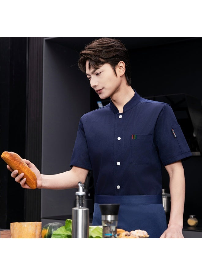 NIBEMINENT Food Cooking  Shirt Catering Kitchen Chef Coat Baker Pastry Work Uniform Hotel Clothes High-end Cotton Cook Jacket - Image 1