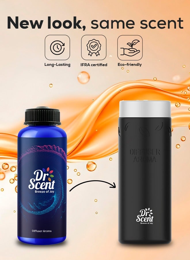 دكتور سينت زيت عطري فاخر من دكتور سينت - خشب الأمازون - مزيج منعش من البرغموت وبرتقال إشبيلية | نفحات وسطى من الجلد والبلسم | قاعدة خشبية من خشب الأرز | عطر يدوم طويلاً، 500 مل - Image 4