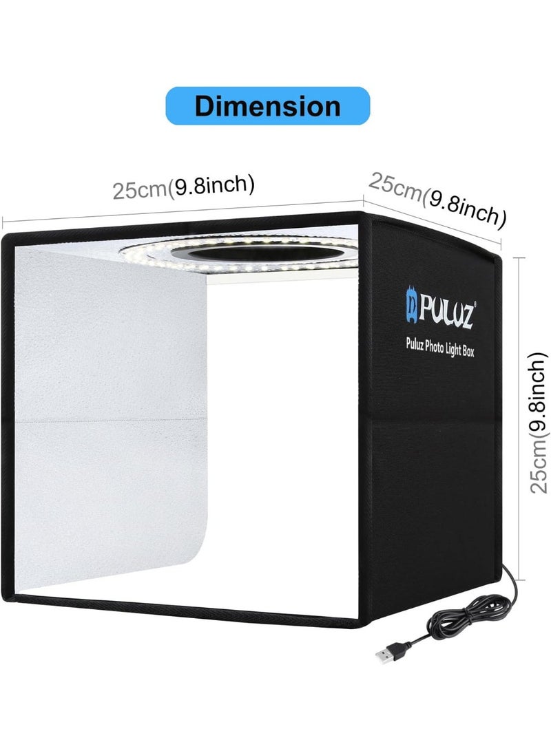PULUZ مجموعة صندوق ناعم محمولة قابلة للطي لتعديل إضاءة الصور خيمة تصوير مع 12 خلفية ملونة - Image 5