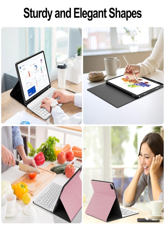 D DINGRICH iPad Keyboard Case Air 5th 4th Gen 2022/2020, Pro 2022 11-inch(4th Gen), Pro 11 1st/2nd/3rd 2018/2020/2021, Smart Folio Case with Pencil Holder, Detachable BT Keyboard - Image 4